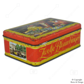 Entdecken Sie das Erbe von Zwolle mit der Vintage-Keksdose für die Zwolse Blauwvingers!
