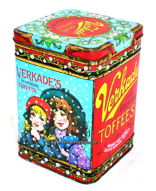 Vintage Blechdose von Verkade für sortierte Toffees