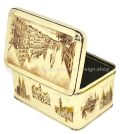 Vintage biscuit tin H. Bahlsens Keksfabrik KG Hannover with German monuments