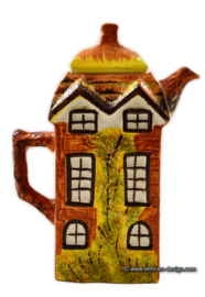 Vintage englische Kaffeekanne 'Price and Kensington Cottage Ware' handgemalt