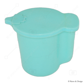 Grote vintage Tupperware schenkkan of strooier, pastelblauw