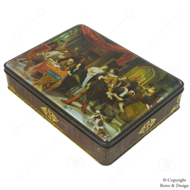 Vintage Champ Clark Cigar Tin with Jan Steen’s "The Marriage of Tobias and Sarah" – 1960-1970