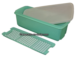 Boîte de long vert Vintage Tupperware pour les légume