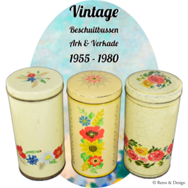 Set aus drei Vintage-Keks-/Zwiebackdosen von Verkade und Ark