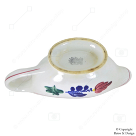 "Unique Vintage Boch Boerenbont Gravy Boat or Sauce Boat - Hand-Painted and Made in Belgium"