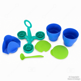 Tupperware Carrousel de Table – Trio de Service Vintage Bleu & Vert