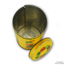 Boîte à Biscuits Verkade Vintage (1960–1980) avec Motif Capucine – Objet de Collection