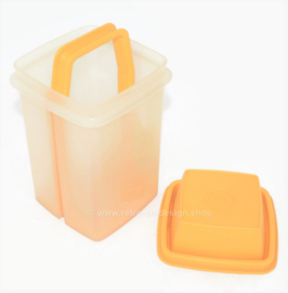 Pick A Deli - Tarro de encurtidos vintage de plástico, Pickle Holder de Tupperware en amarillo