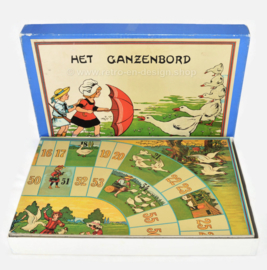 Het Ganzenbord, bordspel reproductie van 1910 uit 1977