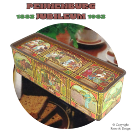 "¡Experimenta el encanto nostálgico de esta lata de pan de jengibre Peijnenburg vintage de 1983!