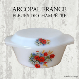 Alte Arcopal France Kasserolle 'Fleurs de Champêtre'