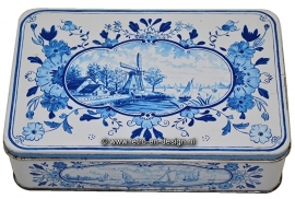Alten holländischen Delft blau Keksdose
