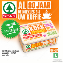 Spar jubileum koektrommel – 80 jaar Spar – limited edition