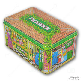 Vintage Pickwick Teedose „The Pickwick House“ – Douwe Egberts 1980er Jahre – Retro Sammler-Teedose im Teehaus-Design