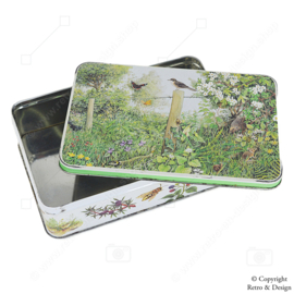 Cookie or Biscuit Tin for Verkade Cookies with Nature Decor