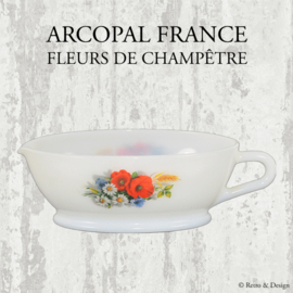 Arcopal, sauce boat / gravy boat, 'Fleurs de champêtre'