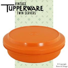 Tupperware Twin Server Vintage – Color Terracota Claro
