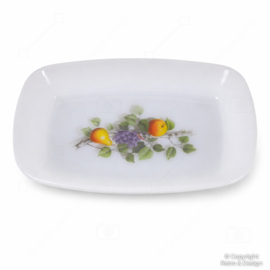 Arcopal “Fruits de France” Small Dish – Vintage Opal Glass – 1960s/70s