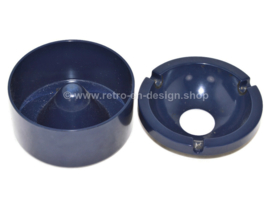 Retro dark blue melamine ashtray from Rösti Mepal