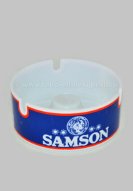 Ronde vintage asbak gemaakt van melamine voor Samson