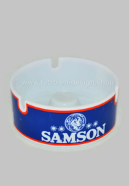Round vintage ashtray made of melamine for Samson