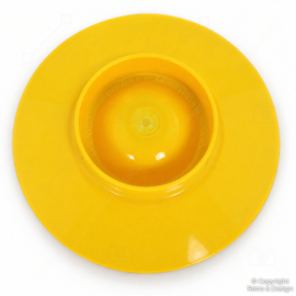 Vintage Mepal stapelbare eierdopjes geel – set van 3 – jaren 70