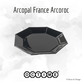 Cake or Pastry plate by Arcoroc France, Octime black Ø 15 cm