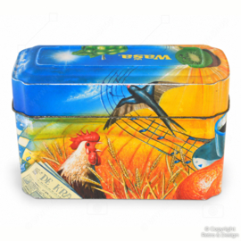 Vintage Wasa Crackers Bewaarblik – Kleurrijk Design | 1985–1999