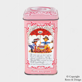Lata Cuadrada con Ilustraciones de Fideos de Chocolate de Venz, 300 gramos