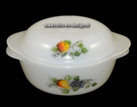 Dekschaal Arcopal Fruits de France, ronde uitvoering Ø 14 cm