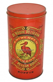 Vintage lata de café De Roode Pelikaan Le pelican Rouge