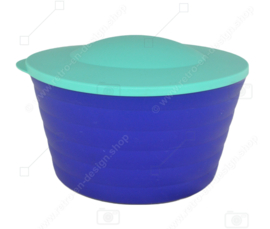 Blau/grüne Tupperware Expressions Salatschleuder