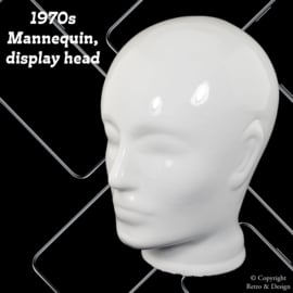 Vintage White Ceramic Display Head – Retro Shop Display