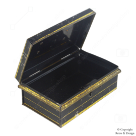 Boîte à Argent Métal Antique / Vintage avec Poignée (1920)