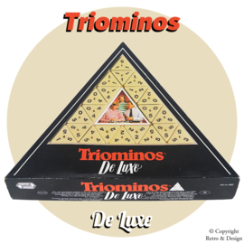 Tri-Ominos De Luxe 1989 : Jeu de Puzzle Stratégique avec une Touche Unique sur les Dominos
