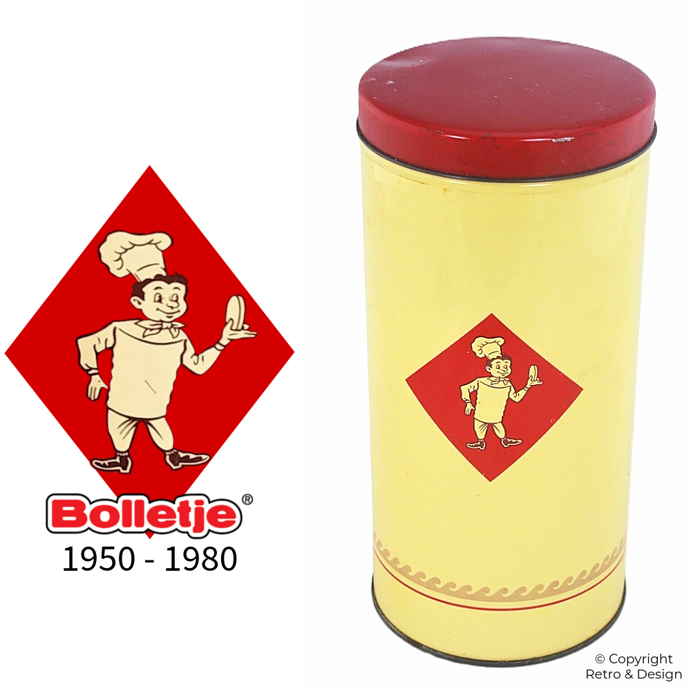 Bolletje Vintage Rusk Tin • Designed by Marten Toonder • Verblifa (1950–1980)