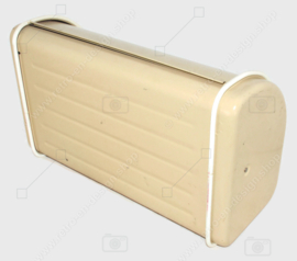 Vintage cream-coloured bread bin from the 1980s made by Brabantia