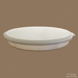 Tupperware Vintage "Susan" Plat à Partys – 6 Compartiments, avec Poignée et Couvercle (Ø 33 cm)