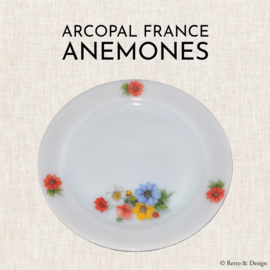 Arcopal France, 'Anemones' large serving plate Ø 29 cm