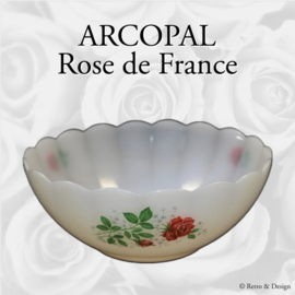 Arcopal geschulpte schaal, Roos Ø 20 cm.