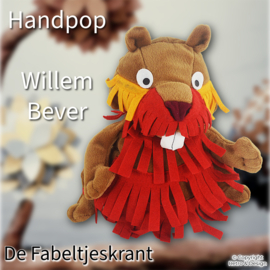 Marionnette à main Willem Castor – Objet de collection nostalgique de De Fabeltjeskrant
