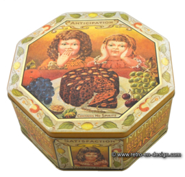 Lata grande vintage Mommy's Rich Fruity Cake