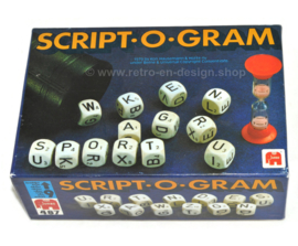 Vintage dice game Script.O.Gram - Jumbo letter game 1979