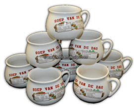 Vintage Soepkommen "Soep van de dag"