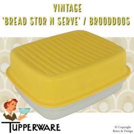 "Panera Vintage de Tupperware en Amarillo/Blanco: ¡Una Pieza de Historia en Tu Hogar!"