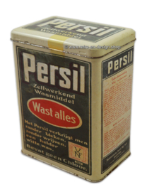 Retro lata estaño rectangular para detergente Persil