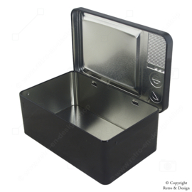 Lata de Almacenaje en Forma de Televisión Retro con Patrón de Prueba – 18,5 cm
