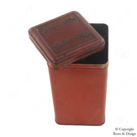 Boîte vintage de cacao Blooker des années 1940 – Une pièce de collection remarquable