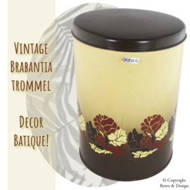 "Brabantia's Nostalgische Pracht: Vintage Opbergtrommel met Tijdloze Charme - Decor Batique!"