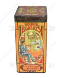 Boîte à café frisonne par Douwe Egberts avec des images nostalgiques